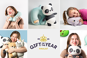 Coussin de voyage et peluche 2-en-1 Swapseazzz : finaliste des prix Gift of the Year 2025