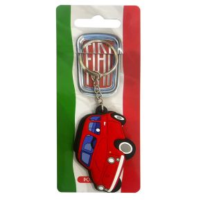 Porte cles Fiat 500 Rouge