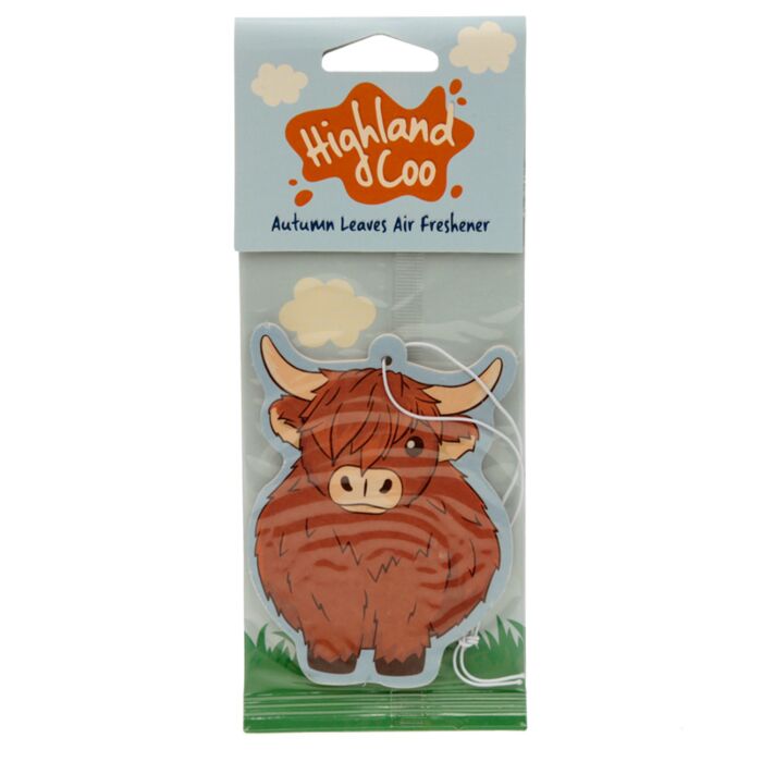 Désodorisant à Suspendre Highland Coo - Vache Parfum Fraicheur d'Automne
