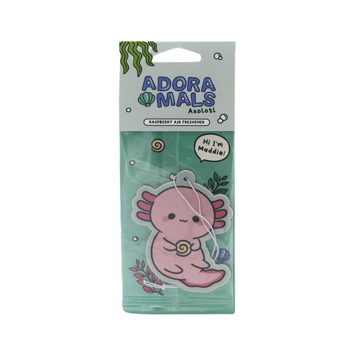 Désodorisant à Suspendre Framboise - Adoramals Maddie l'Axolotl 