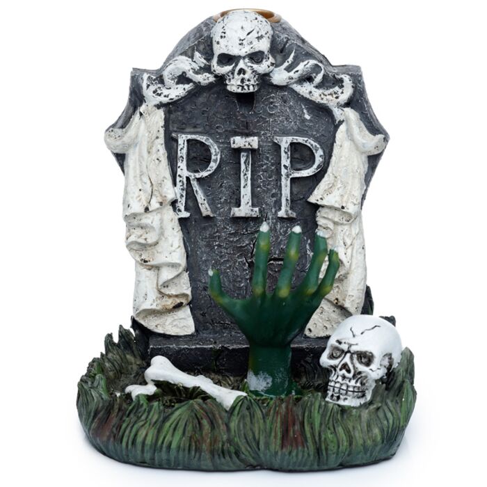 Brûleur d'Encens à Refoulement Reflux Backflow  - Pière Tombale Zombie