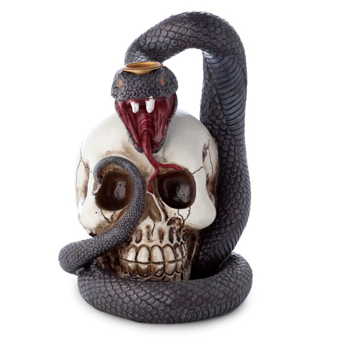 Brûleur d'Encens à Refoulement Reflux Backflow - Serpent & Crâne