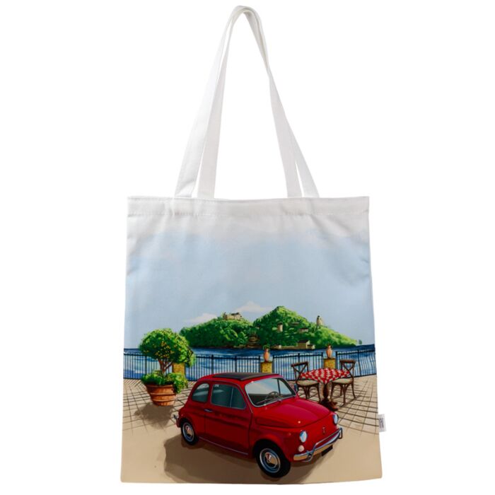 Sac Cabas Réutilisable - Fiat 500 Riviera
