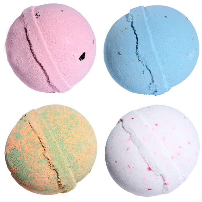 Balle effervescente pour le bain, Rose, Lavande, Mangue, Noix de Coco Prix A LA BOULE