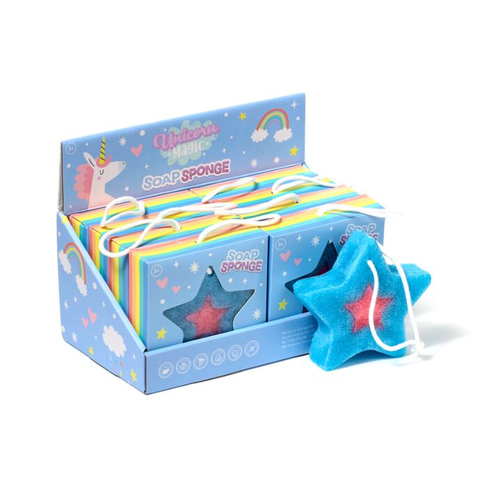 Savon Eponge en forme d'Etoile Licorne - Unicorn Magic 