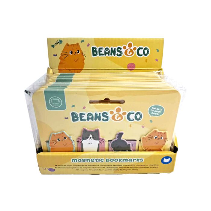 Lot de Marques-page Magnétiques - Beans & Co Chats 