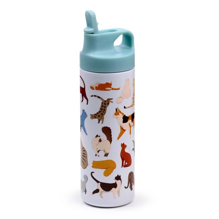 Gourde Isolée 500ml pour boisson chaude ou froide - Feline Fine Cats 