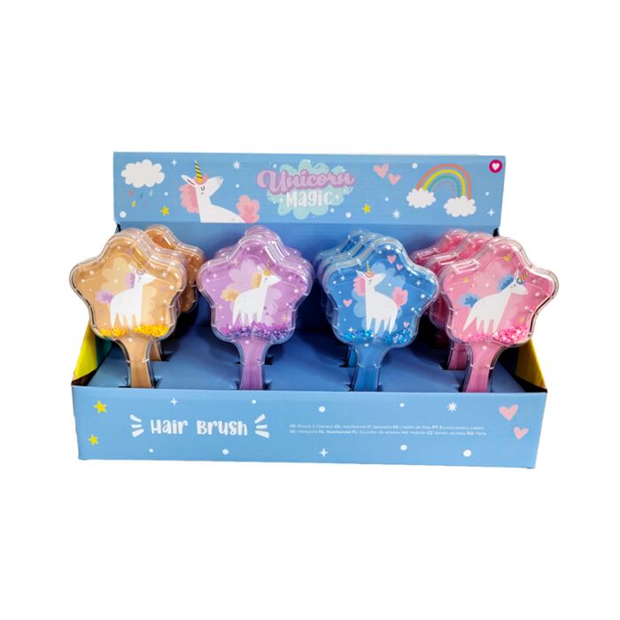 Brosse à Cheveux Etoile à paillettes Licorne - Unicorn Magic