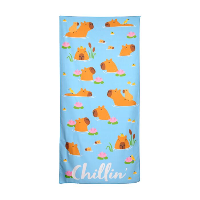 Serviette de Plage en Microfibre - Capybara 