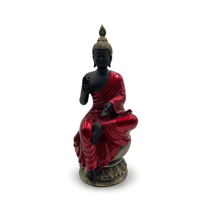 Boudha Thai Eveil Rouge, Noir & Doré 