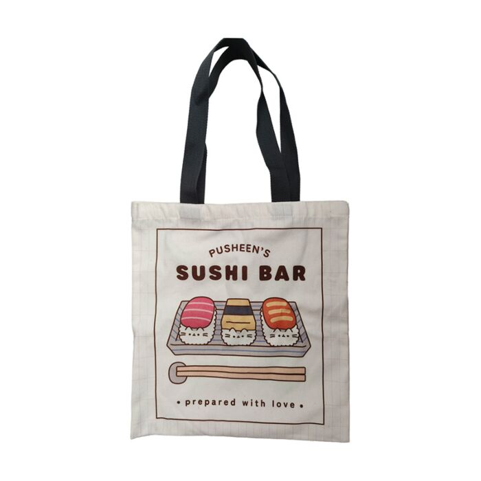 Tote bag réutilisable - Pusheen le Chat Sushi Bar 