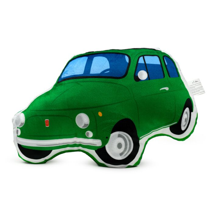 Coussin Peluché Fiat 500 Verte 