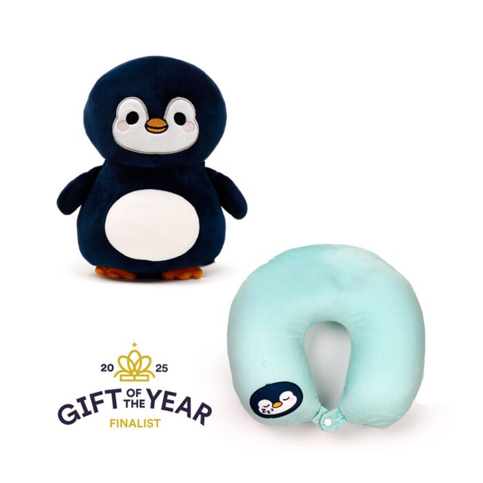 Coussin de Voyage Swapseazzz 2-in-1 - Adoramals Ocean Pingouin 