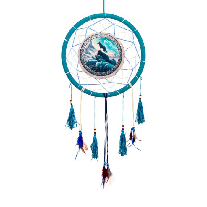 Attrape-rêves Esprit du Loup 33cm