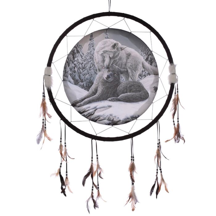 Attrape-rêves Lisa Parker - Amour des Loups 60cm