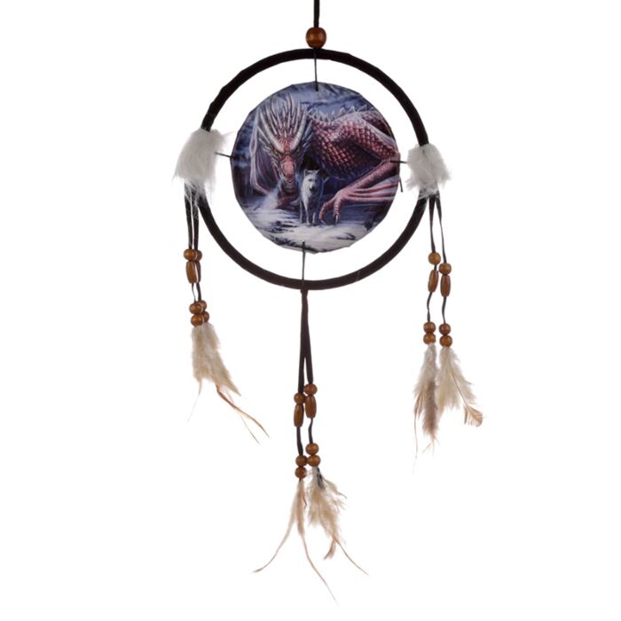 Attrape-rêves Lisa Parker - Alliance Dragon & Loup 16cm