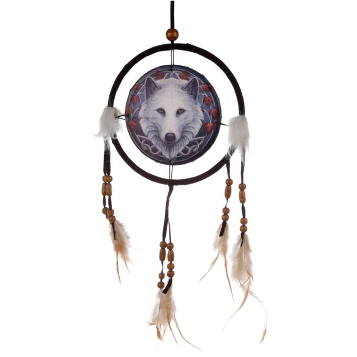 Attrape-rêves Lisa Parker - Loup Gardien Des Chutes 16cm