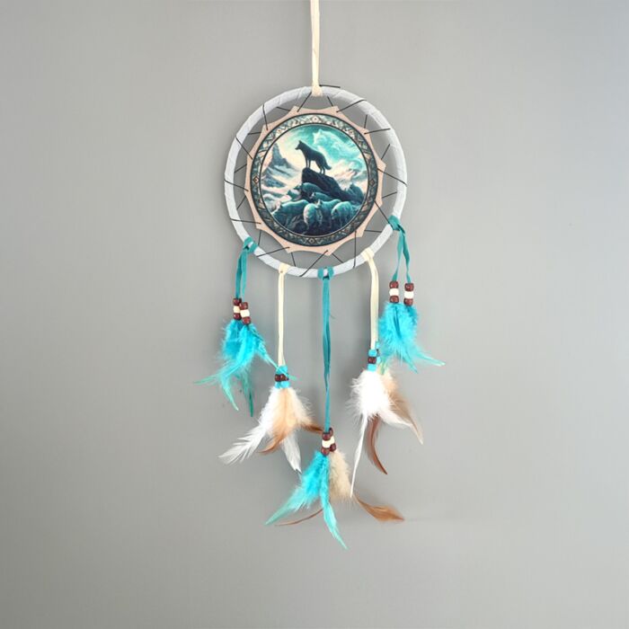 Attrape-rêves Esprit des Loups 16cm