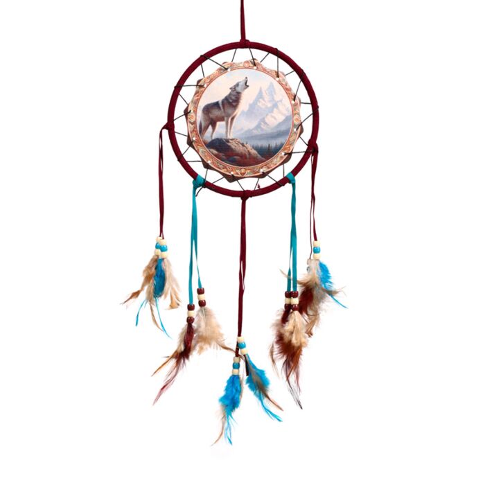 Attrape-rêves Loup des Montagnes 16cm 