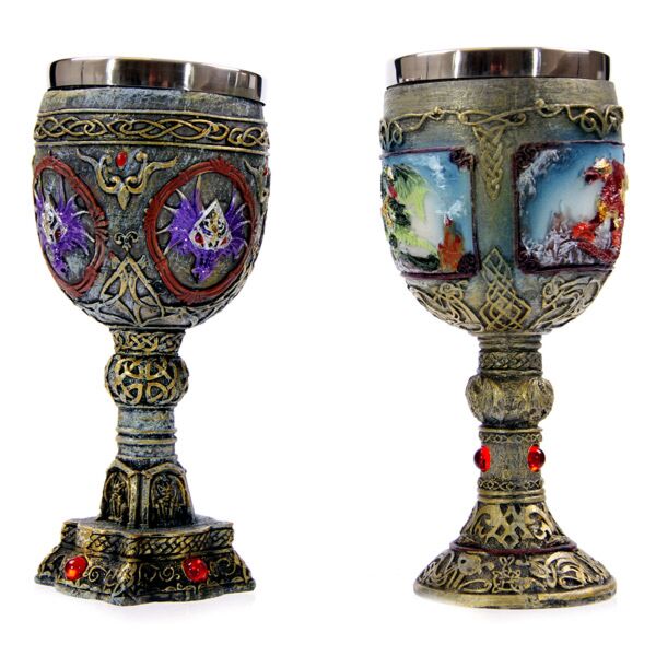 Coupe Peinte motif Dragon