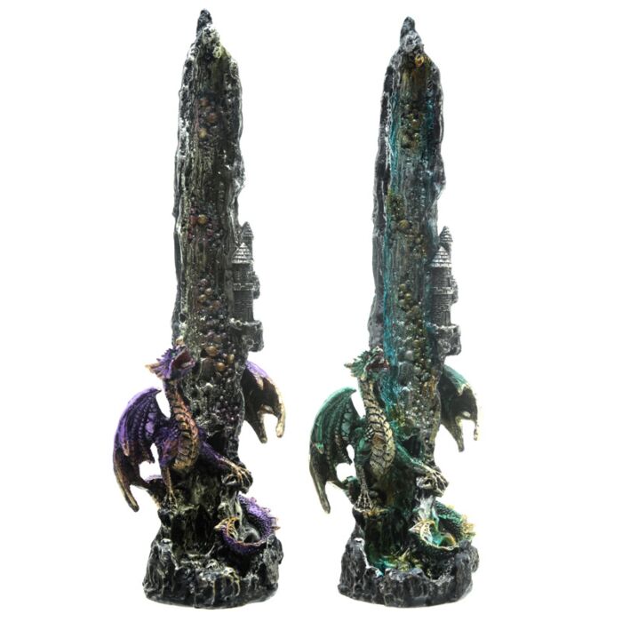 Porte-encens Attrape-cendres Chute d Eau et Dragon