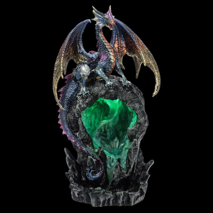 Brûleur d'Encens Refoulement Reflux Backflow LED Dragon de Glace Dark Legends