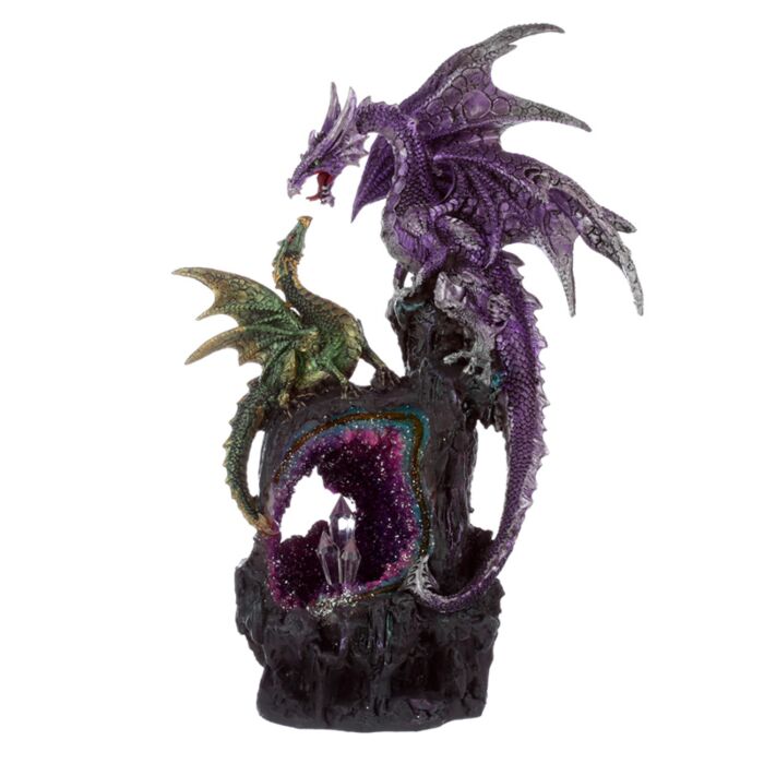 Figurine Dragon Dark Legends - Le Pouvoir du Cristal d'Améthyste