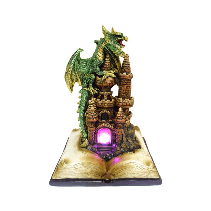 Dragon Elément Terre sur Château Enchanté à LED - Dark Legends