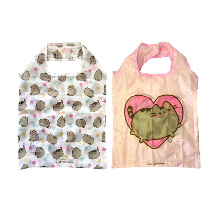 Sac Shopping Pliable et réutilisable en RPET - Pusheen le Chat Coeurs & Etoiles