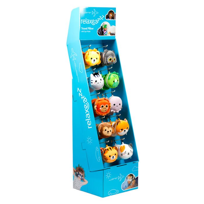 Présentoir Display 10 Broches pour Coussins de Voyage Relaxeazzz 2-en-1