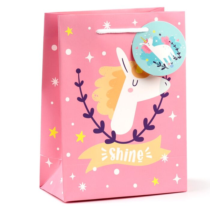 Sac Cadeau Licorne - Unicorn Magic (Moyen)