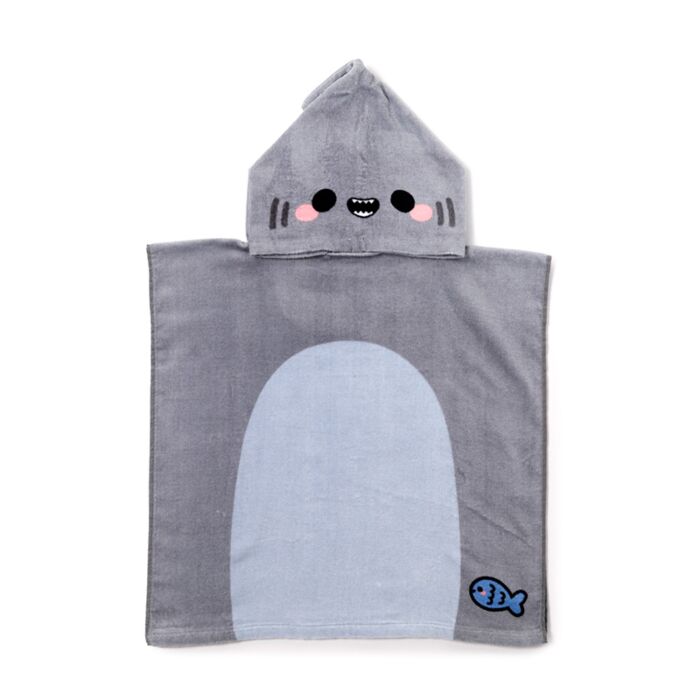 Serviette à capuche pour enfant - Adoramals Archie le Requin