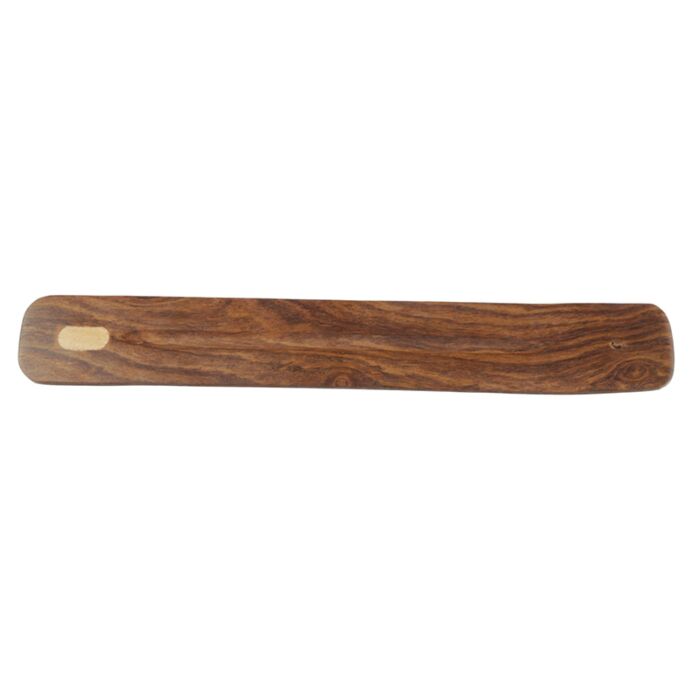 Porte Encens Attrape-cendres en Bois de manguier incrusté de bois clair