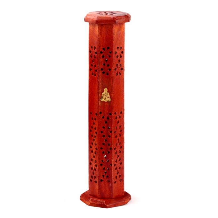 Tour Porte Encens Attrape-cendres en Bois de manguier - Boudha