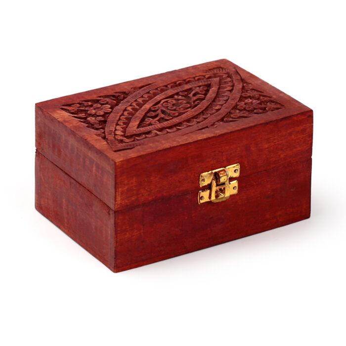 Coffret à huiles essentielles en Bois de Manguier ( 12 flacons ) d1