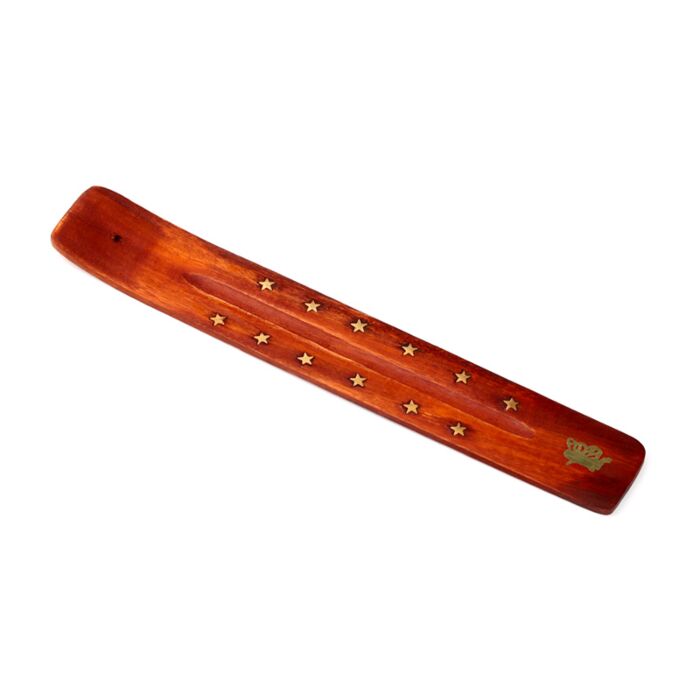 Porte Encens Attrape-cendres en Bois de manguier - Féé et Etoiles
