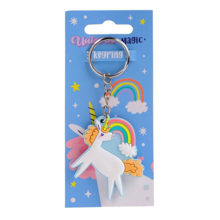 Porte-clés PVC Licorne - Unicorn Magic Orange