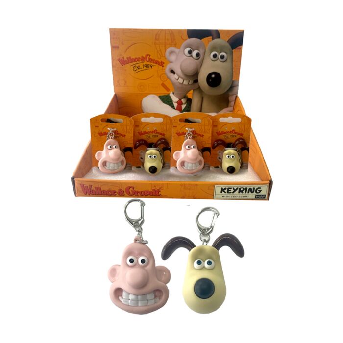 Porte-clés LED - Wallace & Gromit 