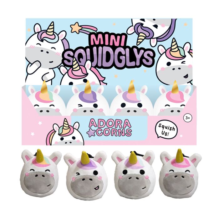 Porte-clés peluché Mini Squidglys - Astra la Licorne Adoracorns
