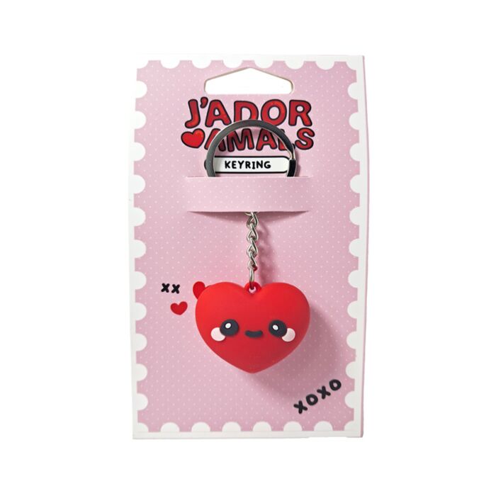 Porte-clés 3D PVC Cœur - Amore 