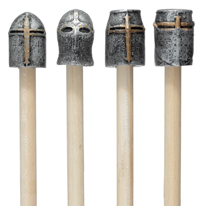 Crayon avec Embout Décoratif - Chevalier Médiéval avec Casque