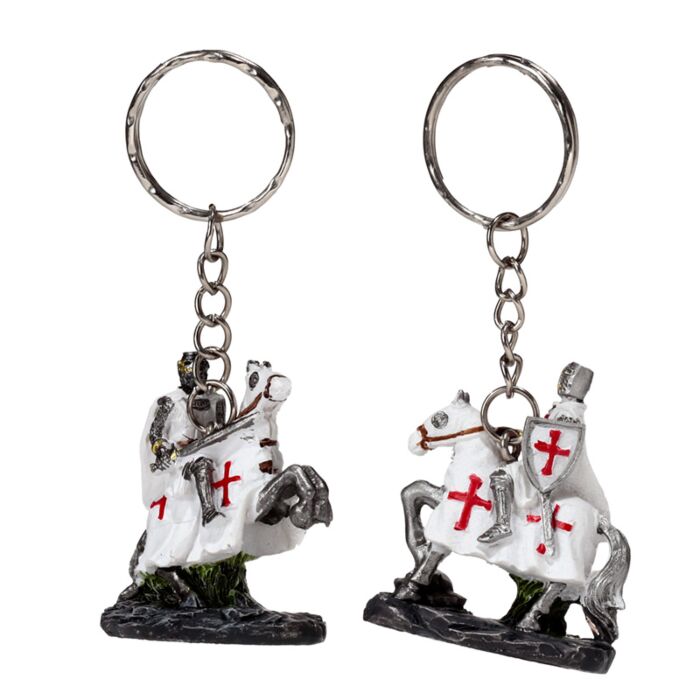 Porte cles Chevalier des croisades sur cheval