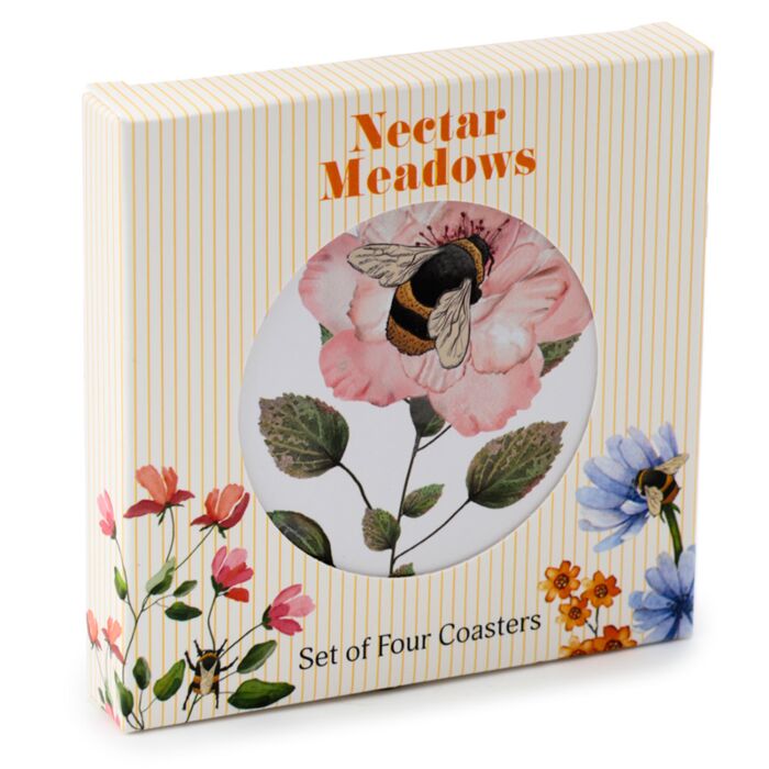 Lot de 4 Dessous de Verre en liège The Nectar Meadows - Abeille