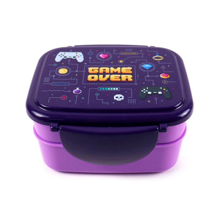 Boite Repas Bento Compartimentée avec couverts - Game Over 