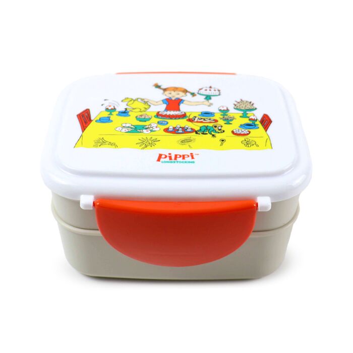 Boite Repas Bento Compartimentée avec couverts - Pippi Longstocking Fifi Brindacier