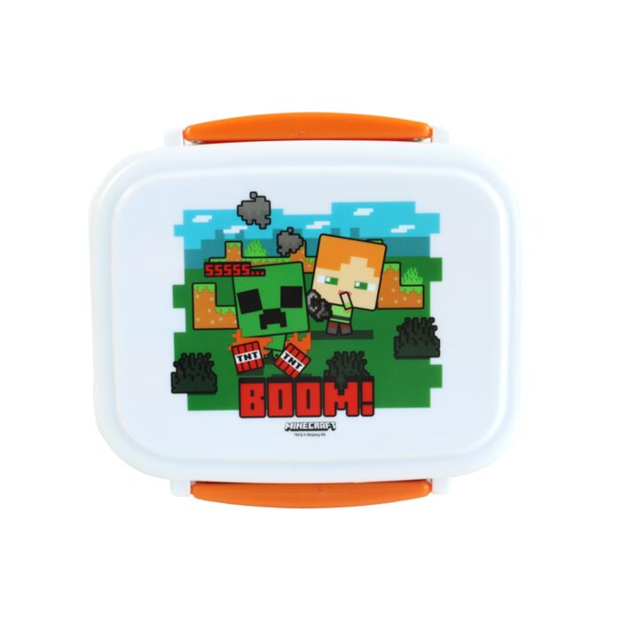 Boite Repas Bento Compartimentée avec couverts - Minecraft SSS BOOM 