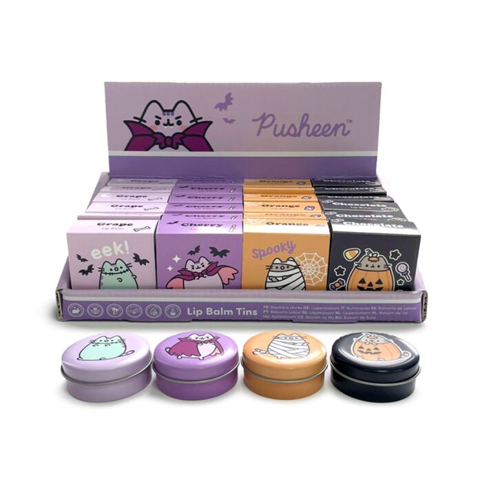 Baume à Lèvres dans Boite en Etain - Pusheen le Cat Halloween 
