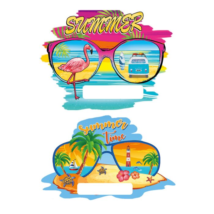 Aimant Souvenir 3D Bord de Mer - Lunettes de Soleil
