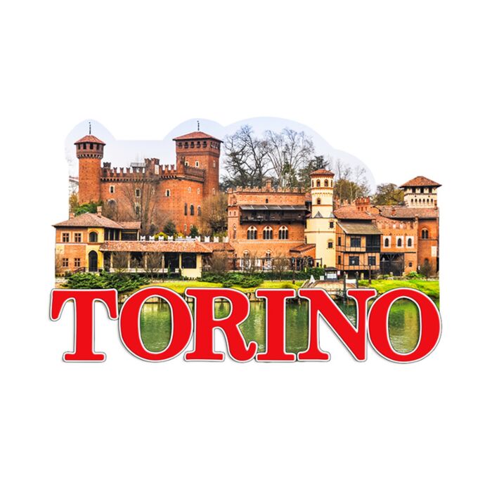 Aimant Souvenir 3D -  Turin Borgo Medievale