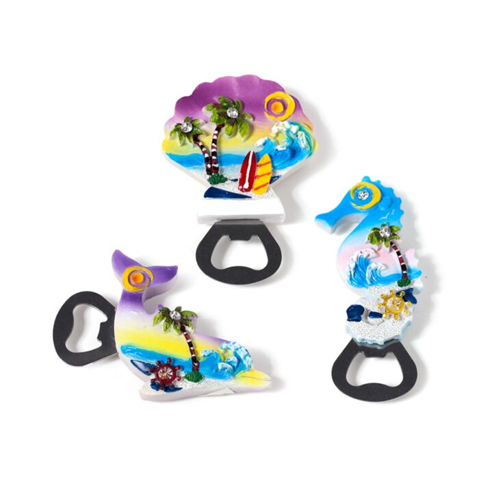 Décapsuleur Magnétique Scene Marine- Souvenir Bord de Mer